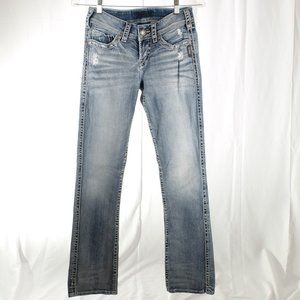 Silver Suki Mid Slim Boot - Waist 25 Length 33